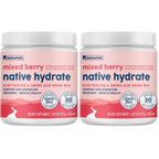 NativePath Hydrate Electrolyte Powder, Mixed Berry, 30 Servings | 14 Vitamins & Minerals, 9 Aminos & 2000mg BCAAs, Zero Sugar, Supports Hydration & Recovery, Stevia, Keto