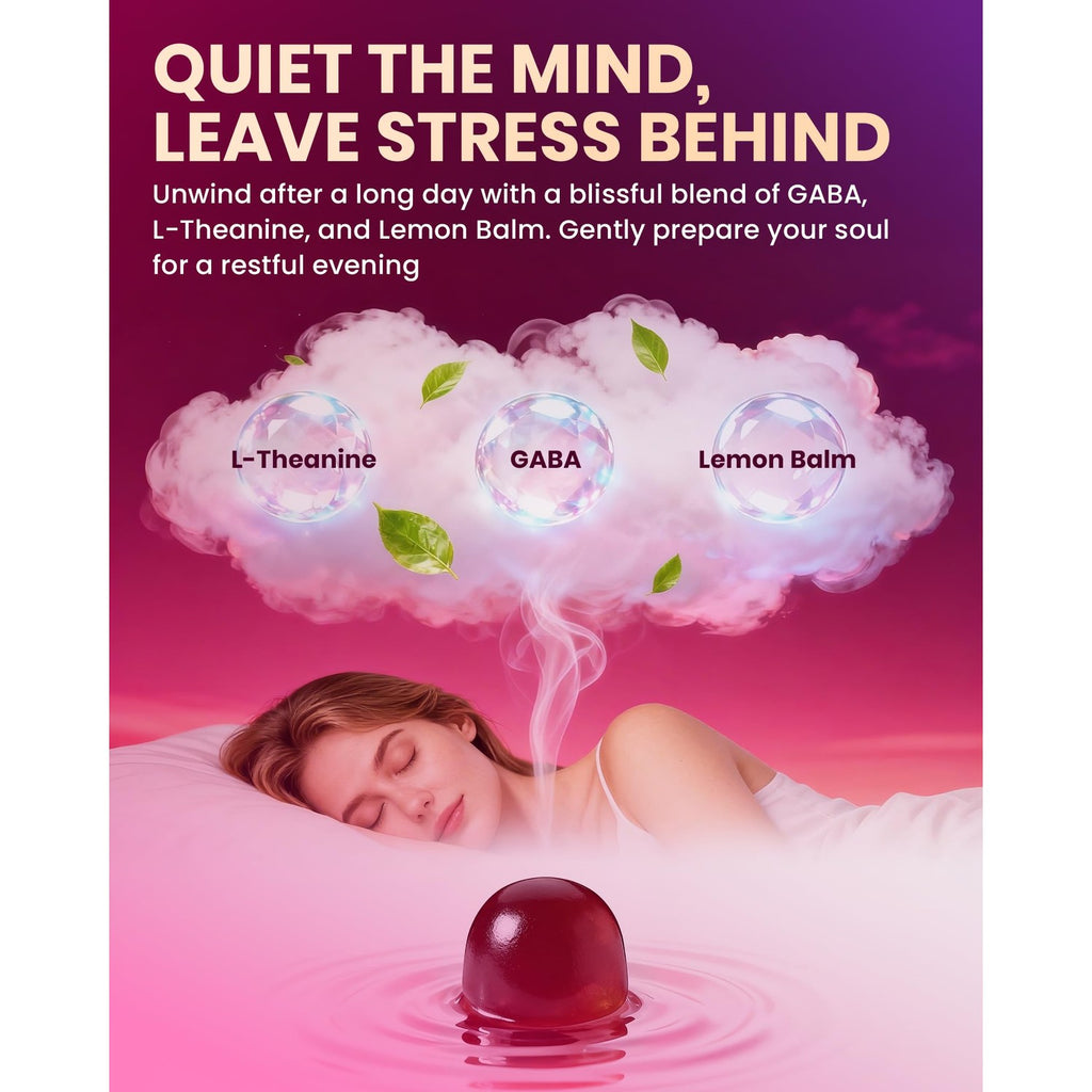 Saffron Gummies Happy Calm, Magnesium Gummies for Women & Men