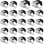 24-Pack Stainless Steel Whistles with Lanyards - Loud, Clear Sound for Coaches, Referees, Survival Kits & Outdoor Safety