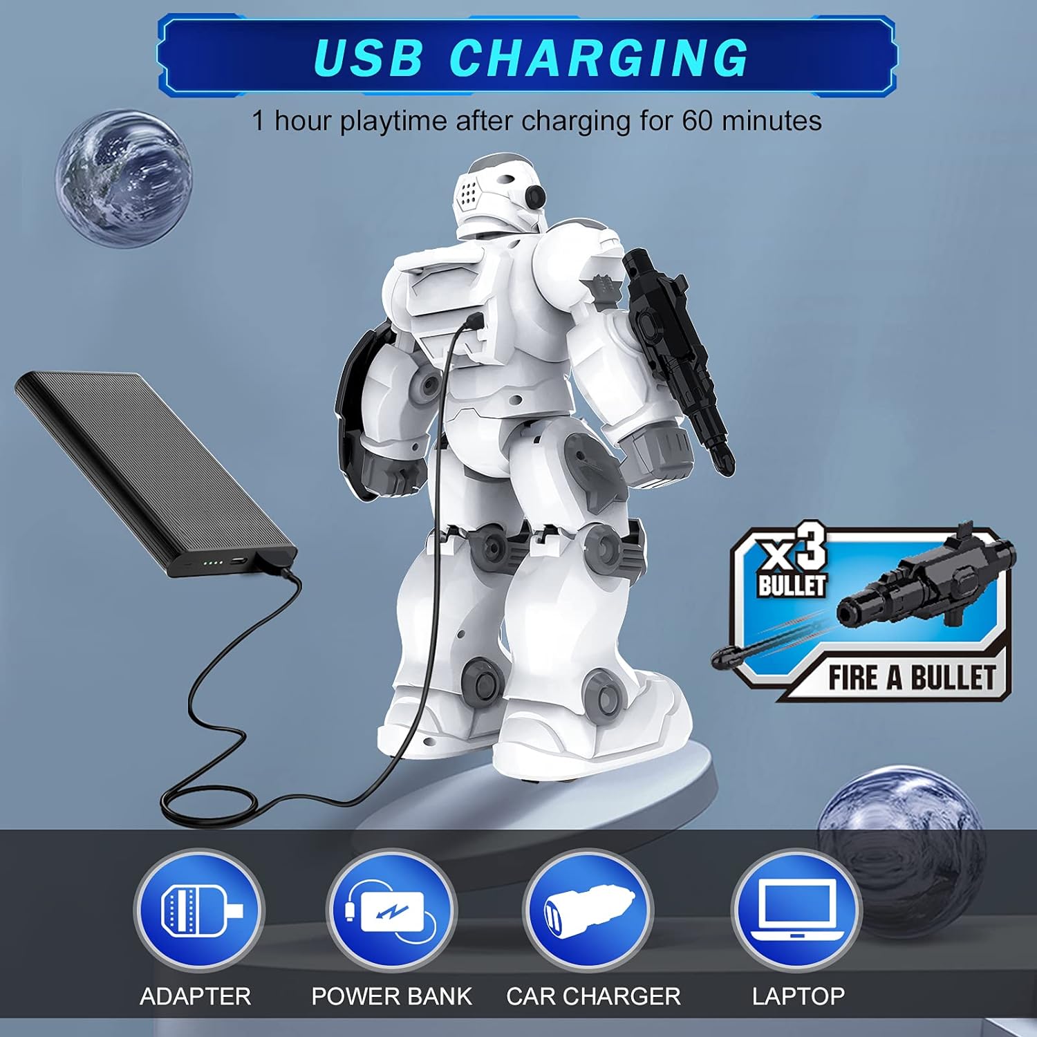 Buy now VAV Toys for 6-10 Year Old Boys Girls, Rechargeable Remote Control Robot Toy, Intelligent Programmable RC Robot with 2.4GHz Gesture Sensing, Christmas Birthday Gifts for Kids Age 6 7 8 9 10 at indiglob india