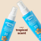 Hawaiian Tropic Weightless Hydration Water Mist for Face SPF 30, 2.1 Fl Oz | Hydrating face mist, Travel size sunscreen for face, Non-aerosol spray application, Contains hyaluronic acid, Non-greasy