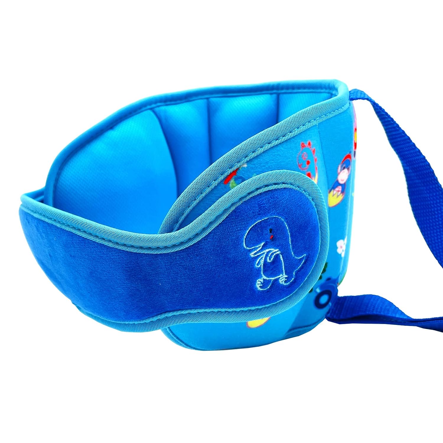 Buy now Car Head Support Toddle Car Neck Relief Baby Child Car Seat Adjustable Head and Neck Support Band - A Comfortable Sleep Solution, Gray Upgrade Blue Dinosaur at indiglob india