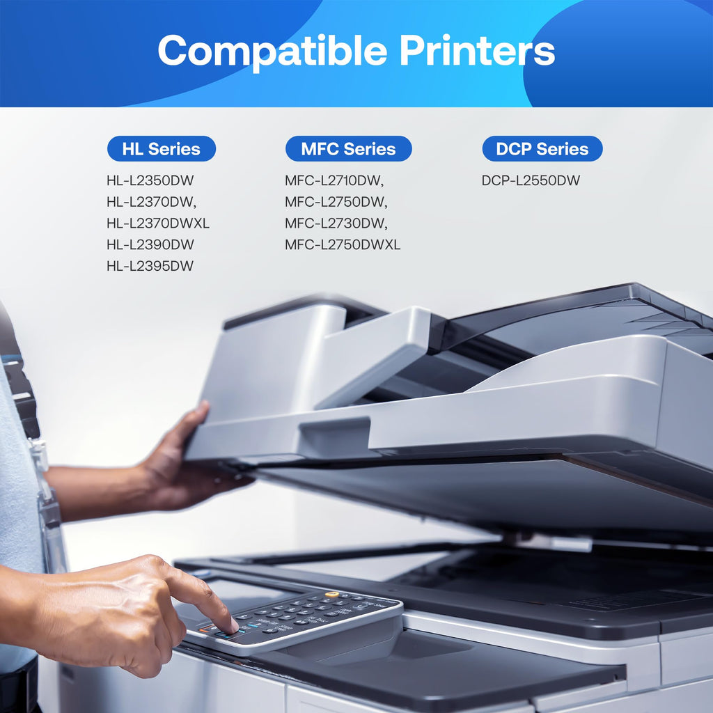 WEAREC TN760 Toner Cartridge and DR730 Drum Unit Replacement for Brother TN-760 TN730 DR730 DR 730 Work with DCP-L2550DW HL-L2350DW HL-L2390DW HL-L2395DW Printer (2 Toners, 1 Drum Unit, 3Pack)