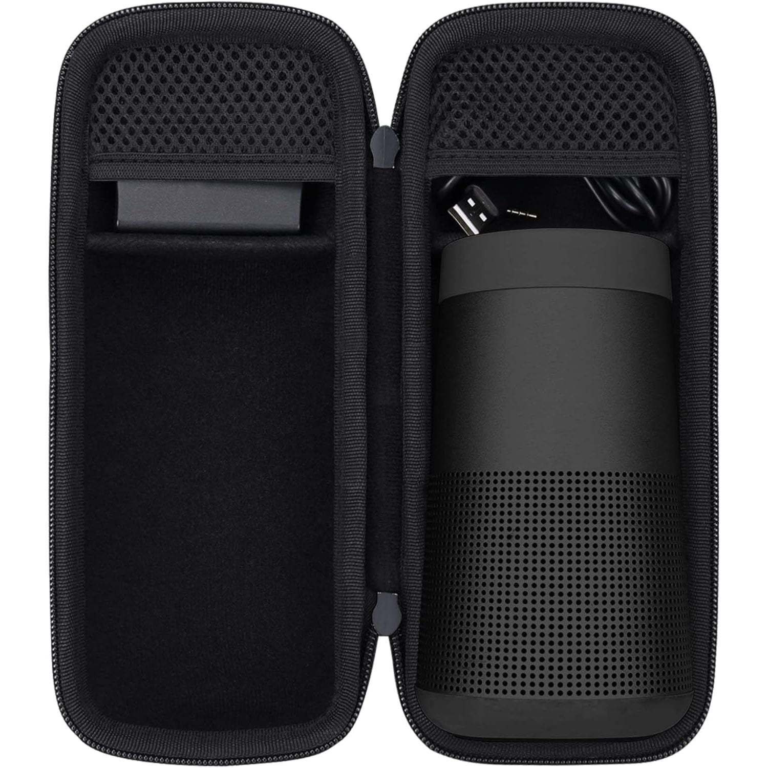Buy now co2CREA Hard Case Replacement for Bose SoundLink Revolve Series II Portable Bluetooth Speaker, Black Case for Revolve II All Black Case at indiglob india
