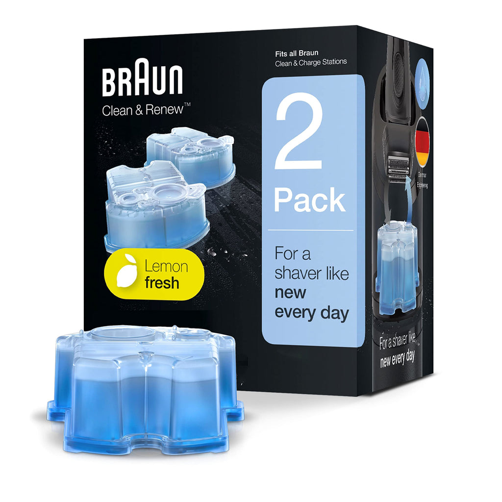 Buy now Braun Clean & Renew Refill Cartridges CCR, Replacement Shaver Cleaner Liquid Solution for Clean&Charge System, Pack of 4 at indiglob india