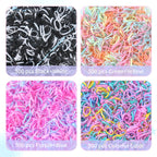 2076 pcs Hair Accessories for Girls Ponytail Holders Toddler Hair Ties with Mini Clip Hair Clips for Girls Rubber Bands Set