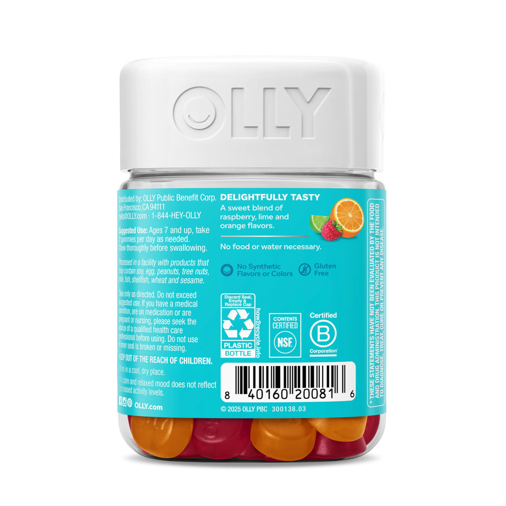 OLLY Kids Chillax, for a Calm and Relaxed Mood,* Magnesium - 50 Count