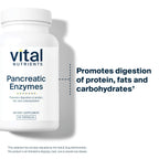 Vital Nutrients Pancreatic Enzymes 1000mg (Full Strength) - Pancreatin Digestion Supplement with Protease, Amylase & Lipase - Digestive Enzymes - Gluten, Dairy, and Soy Free - 90 Capsules
