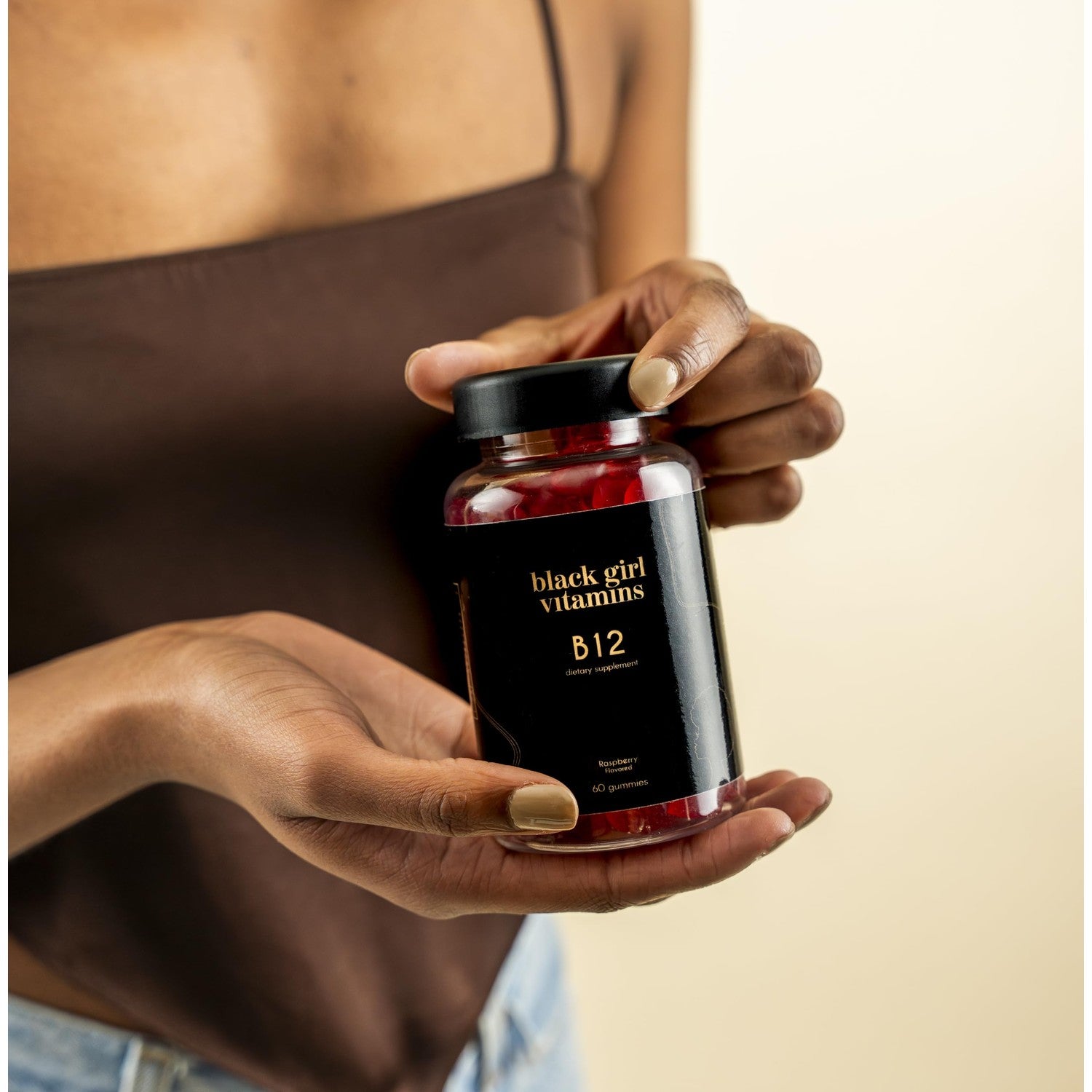 Black Girl Vitamins - Vitamin B12 Gummies, for Energy, Metabolism & Nervous System Support, 1000 mcg Cyancobalamin B12 per Serving, Halal & Gluten-Free - 60ct