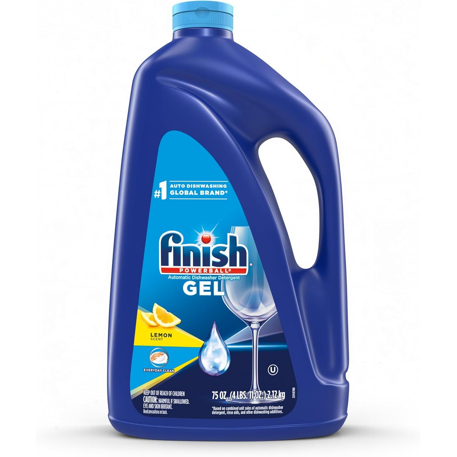 Buy now Finish Gel Liquid Dishwasher Detergent, Advanced Deep Cleaning Power Dish Soap, Fights Tough Stains, Dishwasher Soap, Septic Safe & Plastic-Free Dish Detergent, Orange Scent, 75oz Lemon at indiglob india