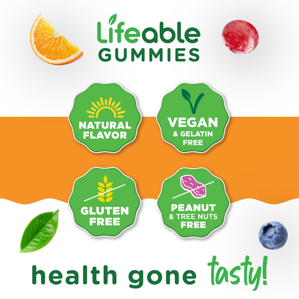 Lifeable Zinc Gummies for Women and Men, Maximum Strength 50 mg, 90 Ct
