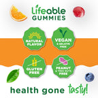 Lifeable Zinc Gummies for Women and Men, Maximum Strength 50 mg, 90 Ct