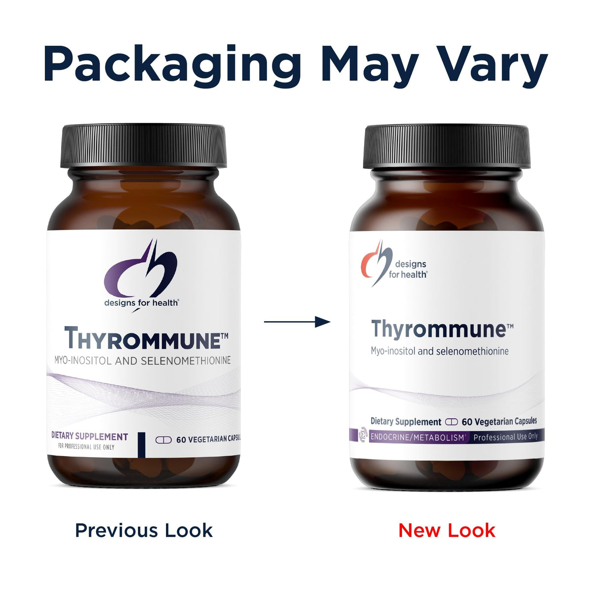 Designs for Health Thyrommune - Thyroid Support Supplement with Selenium (Selenomethionine) + Myo-Inositol - Vegan & Gluten-Free (60 Capsules)