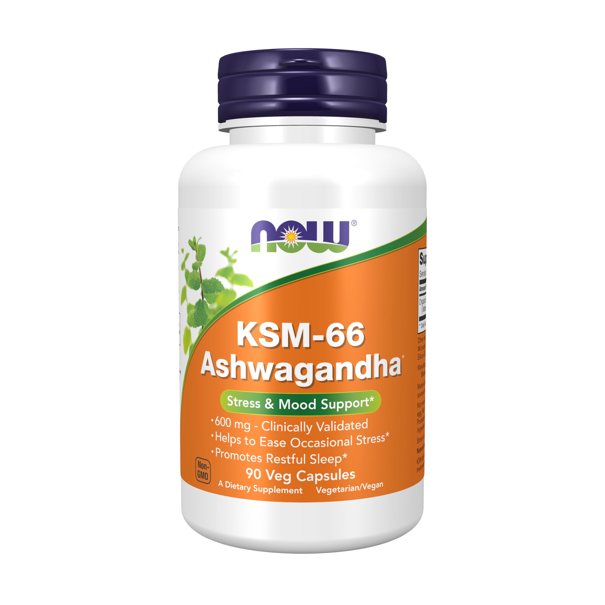 Now Supplements, KSM-66 Ashwagandha®, Stress & Sleep Support*, 90 Veg Caps