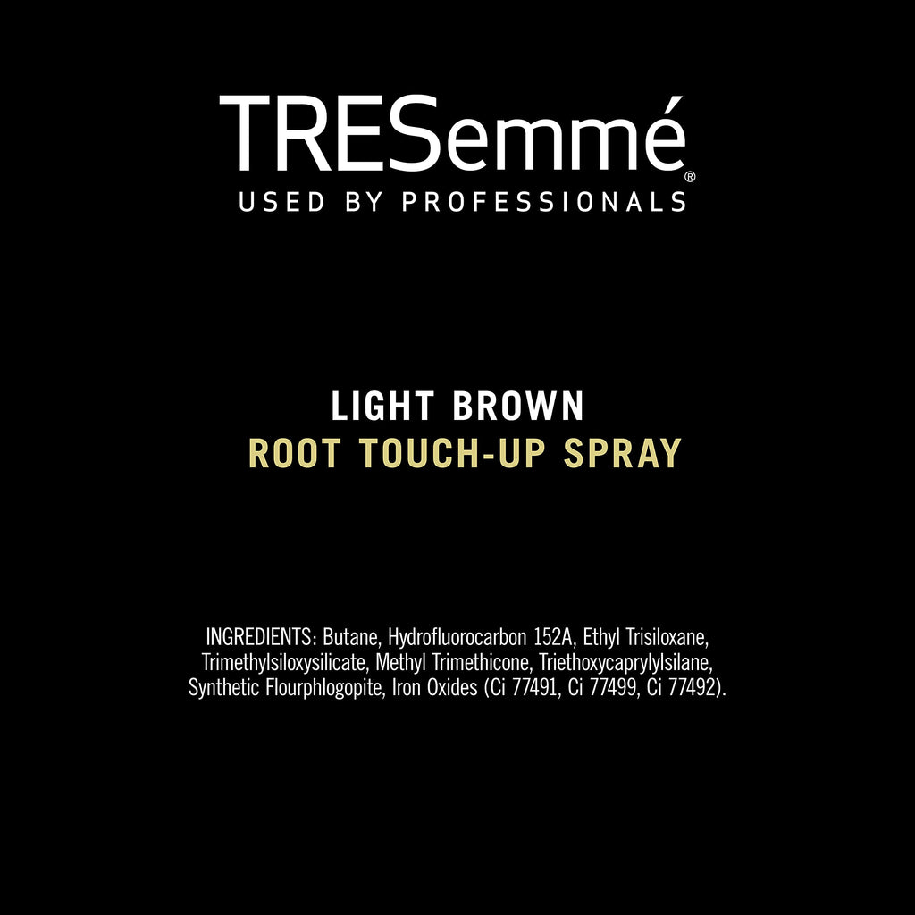 TRESemmé Root Touch-Up, Light Brown Hair Temporary Hair Color, Ammonia-free, Peroxide-free Root Cover Up Spray 2.5 oz | Light Brown Hair Ammonia-free, Peroxide-free Root Cover Up Spray