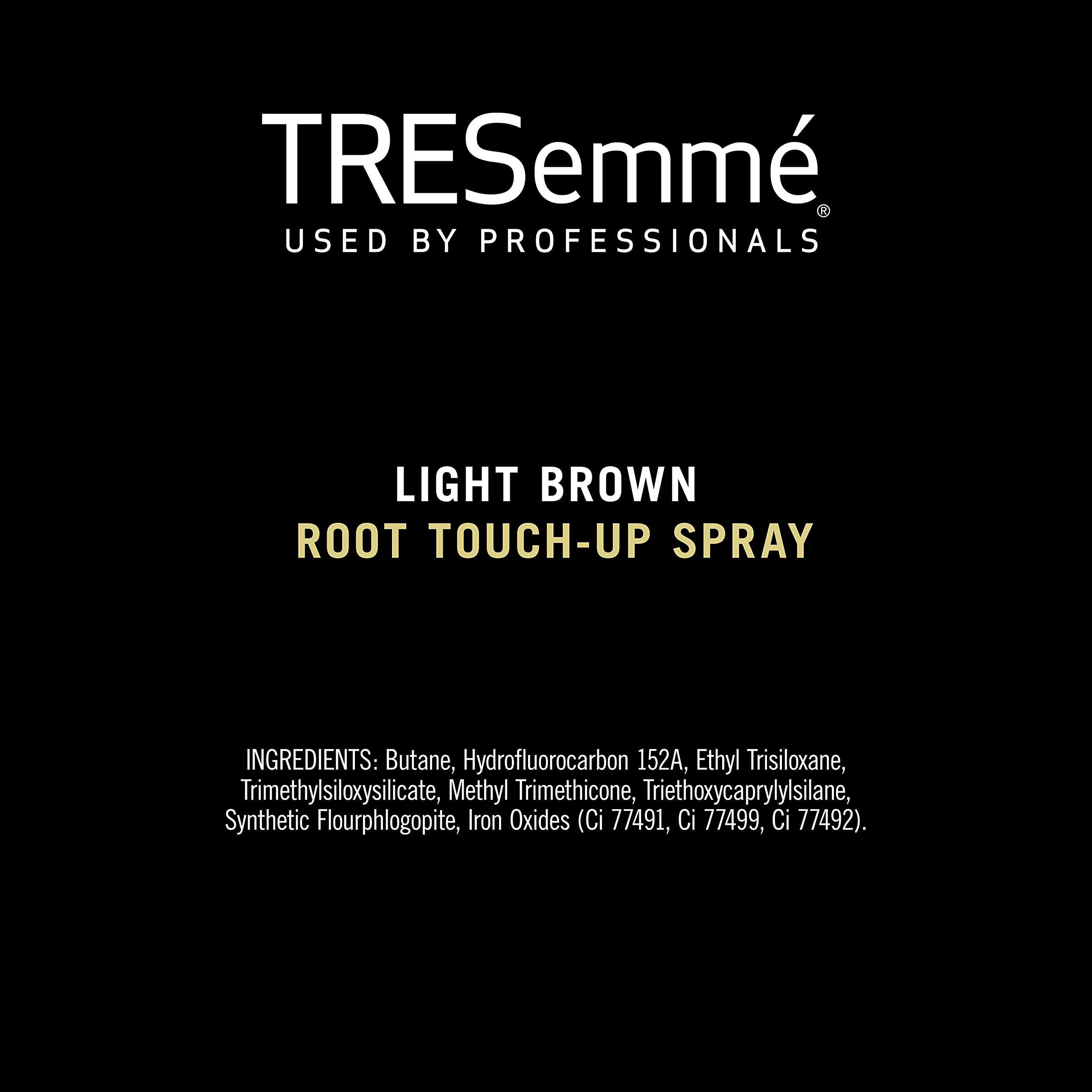 TRESemmé Root Touch-Up, Light Brown Hair Temporary Hair Color, Ammonia-free, Peroxide-free Root Cover Up Spray 2.5 oz | Light Brown Hair Ammonia-free, Peroxide-free Root Cover Up Spray
