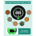 Automatic Fish Feeder for Aquarium Portion Control & Moisture-Proof