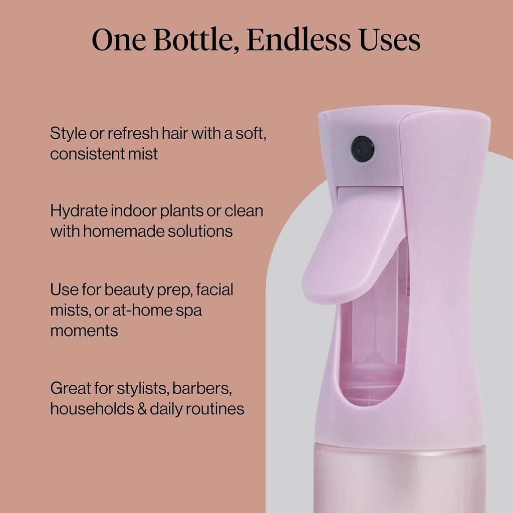 Buy now Kitsch Spray Bottle for Hair - Continuous Water Mister with Ultra Fine Mist for Hairstyling, Barbers, Salons, Cleaning, Plants, Versatile Spray Bottles - Made from Recycled Plastic - Sheer Violet, 5oz at indiglob india