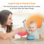 Buy now NumNum Baby Spoons Set, Baby Essentials Pre-Spoon GOOtensils for 6+ Months, First Stage Self-Feeding Spoons for Baby Led Weaning (BLW), Silicone Toddler Utensils, BPA-Free, 2 Pack Gray/Green at indiglob india