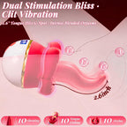 Rose Toy Tongue Vibrator Clit Licking & G-Spot Adult Sex Toys for Women