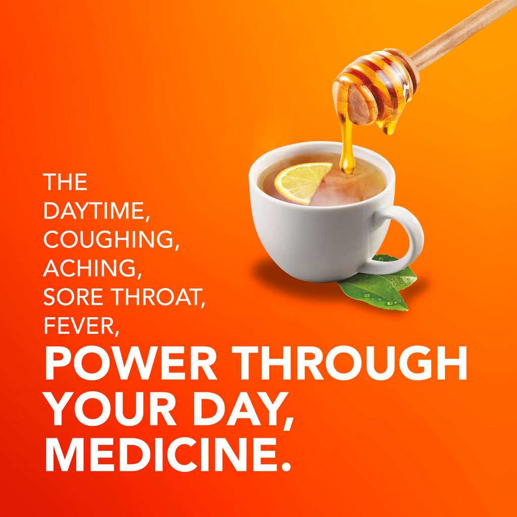 Buy now Vicks DayQuil & NyQuil Hot Remedy Cold & Flu Powder Mix, Over-The-Counter Medicine, Value Pack, Fast Relief for Headache, Fever, Sore Throat, Minor Aches and Pains, and Cough, 16 Packets at indiglob india
