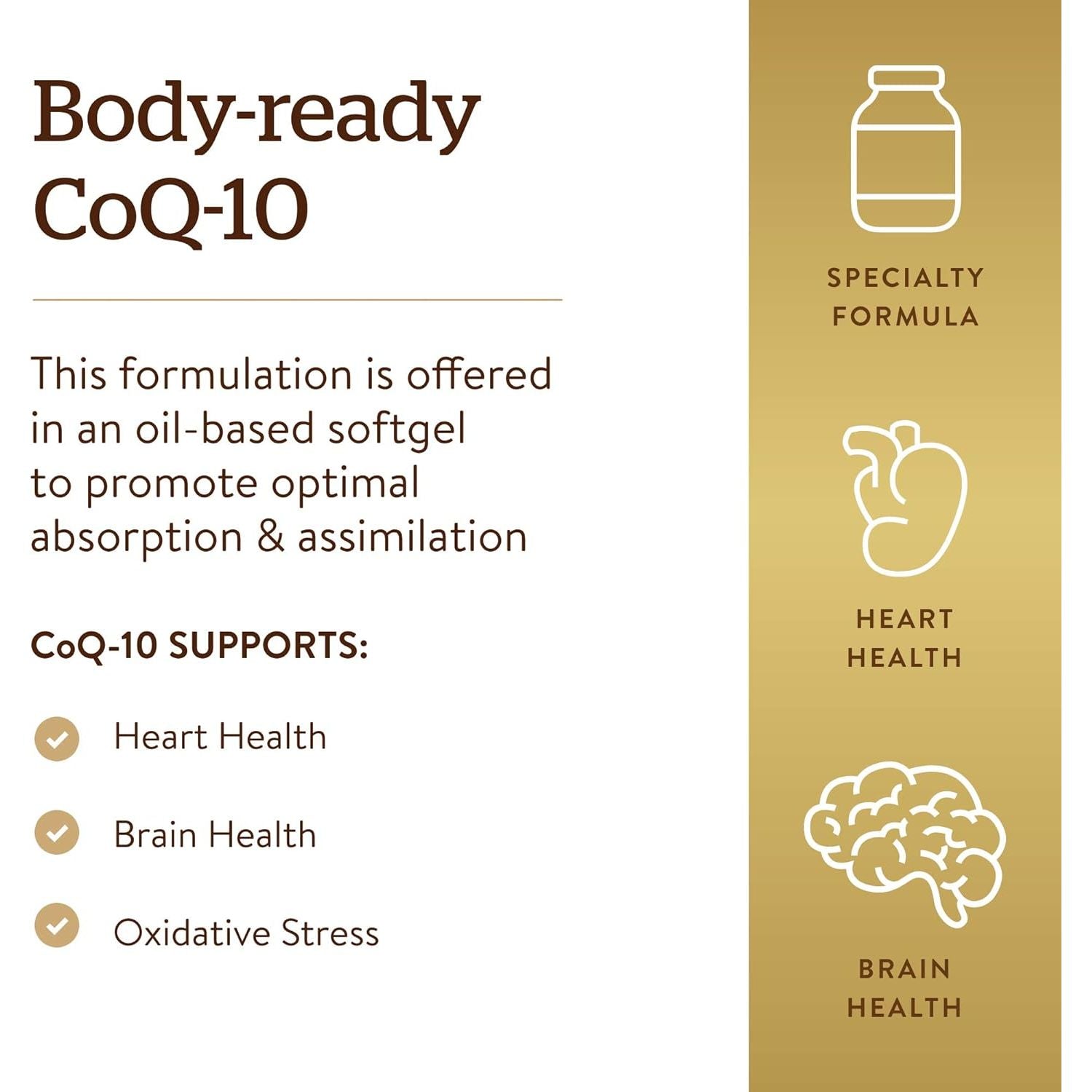 Buy now Solgar Megasorb CoQ-10 100 mg, 90 Softgels - Supports Healthy Aging - Coenzyme Q10 Supplement - Enhanced Absorption - Non-GMO, Gluten Free, Dairy Free - 90 Servings at indiglob india