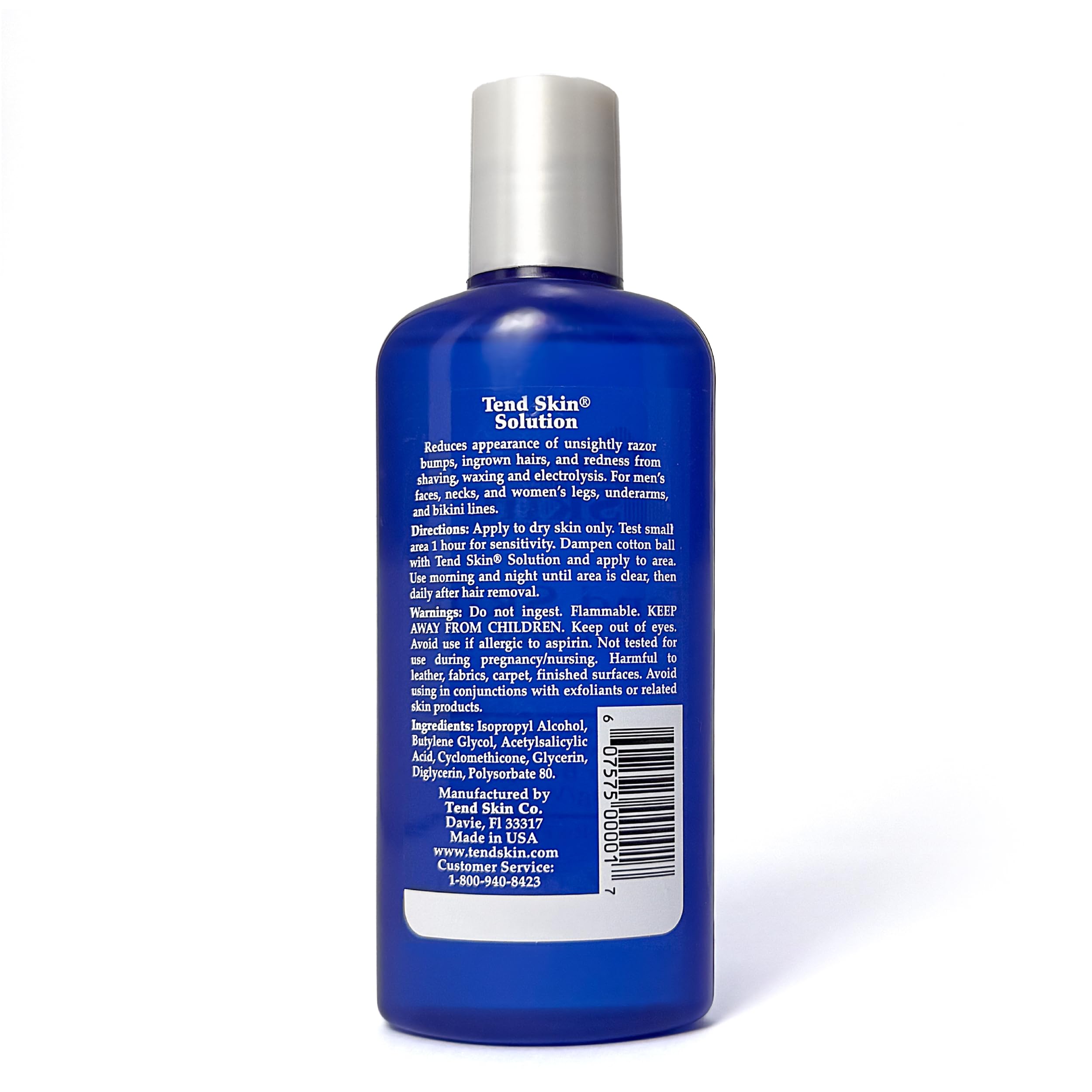 Tend Skin Solution for Razor Bumps and Ingrown Hair, 4 Oz | Solution for Unsightly Razor Burns, Post Shaving and Waxing Toner, Deodorant, Made in USA