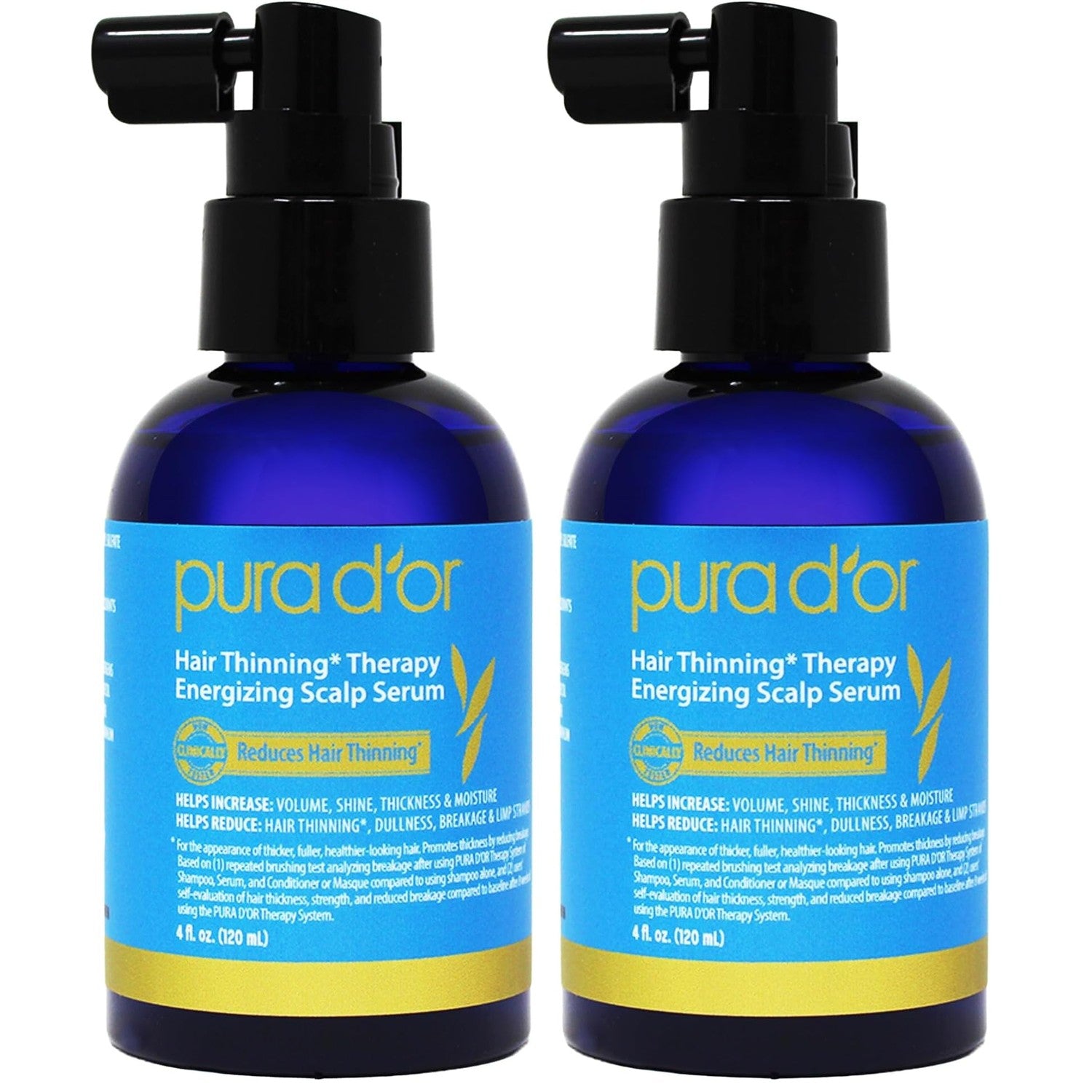PURA D'OR ORGANIC Moroccan Argan Oil Pure Cold-Pressed Hair & Skin, 4oz