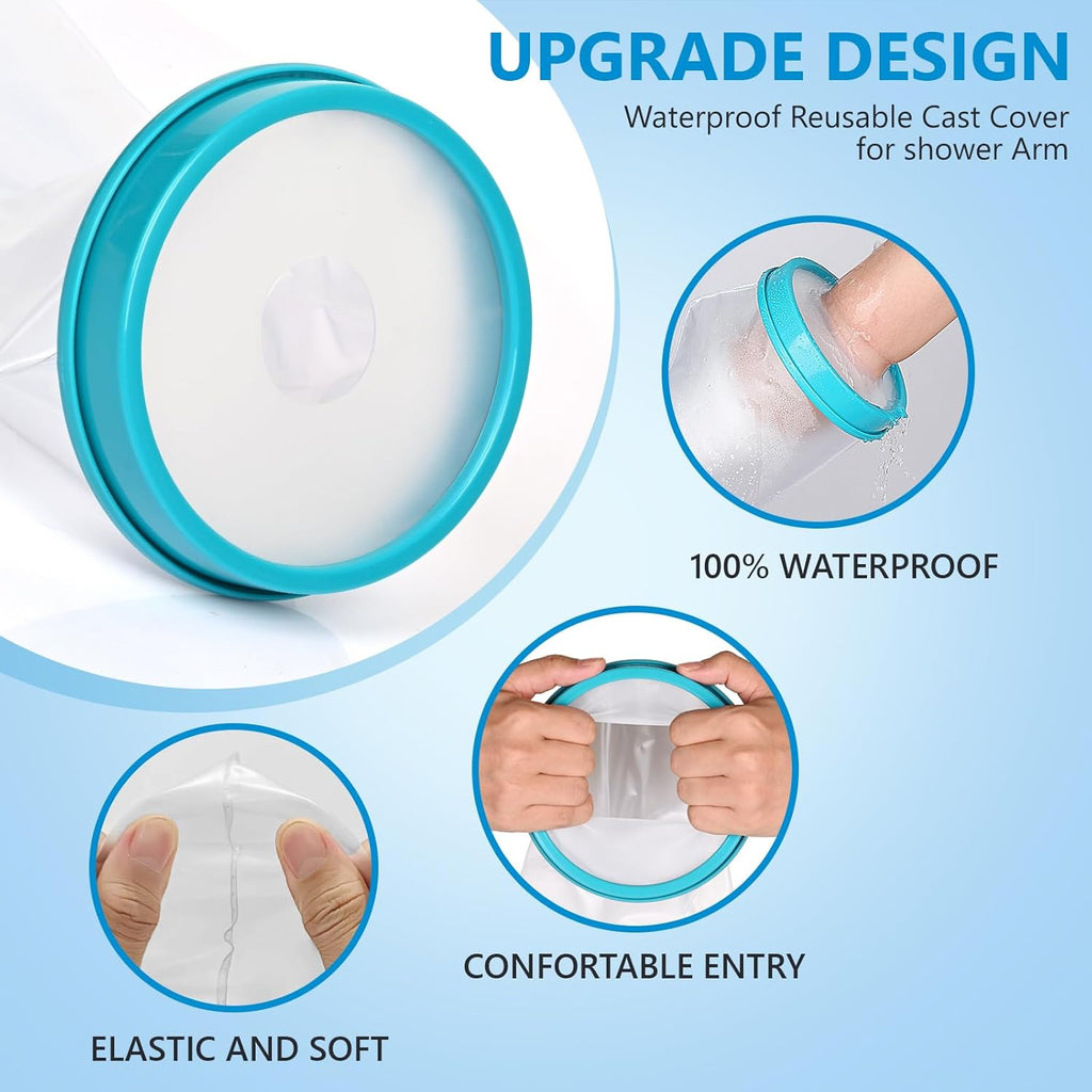 Buy now Waterproof Foot Cast Cover Wound Protector for Shower Bath, Watertight Cast Bag Covers for Broken Surgery Foot, Wound and Burns - Reusable [2025 Upgrade] at indiglob india
