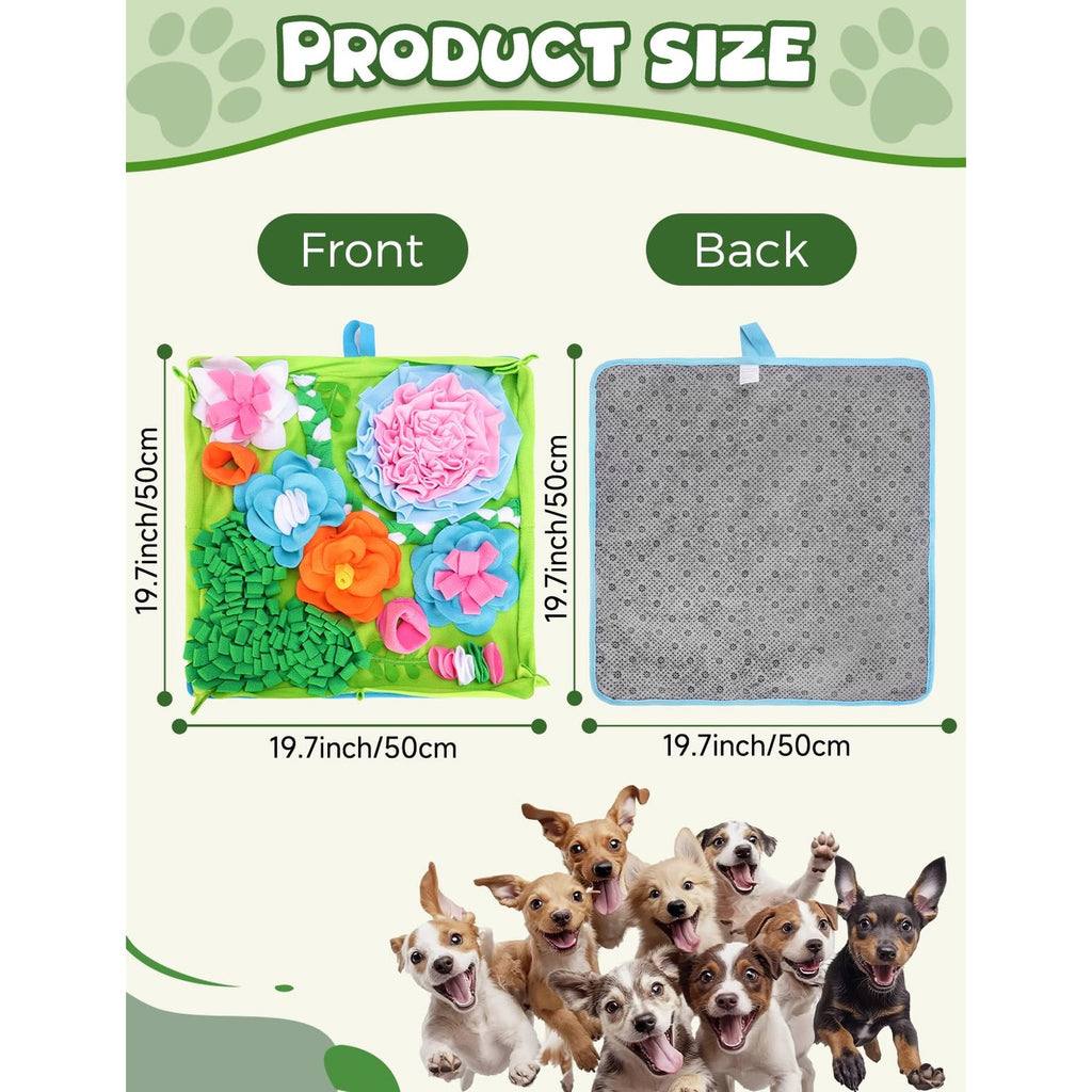 Snuffle Mat for Dogs, Slow Feeder Interactive Puzzle Dog Food Mat