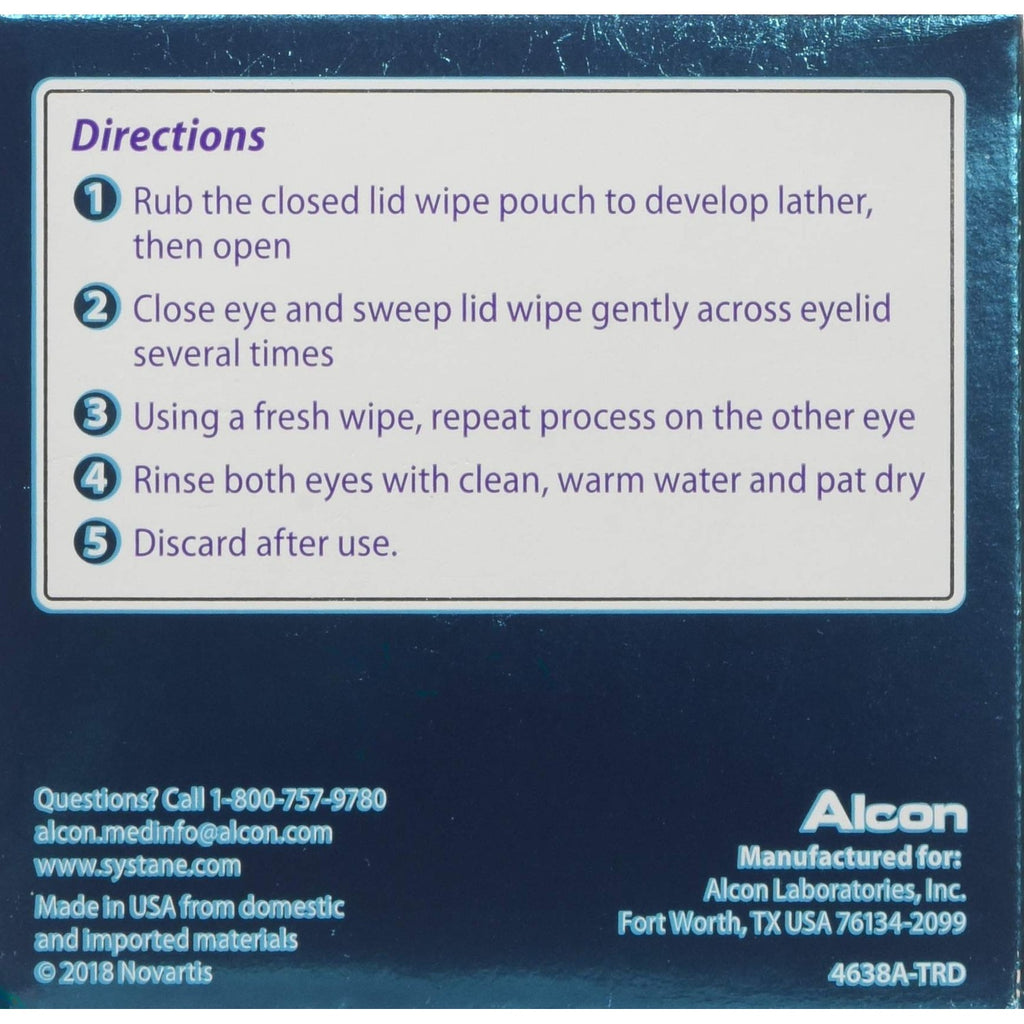 Buy now Systane Lid Wipes Eyelid Cleansing Wipes, 30 Count (Pack of 3) at indiglob india