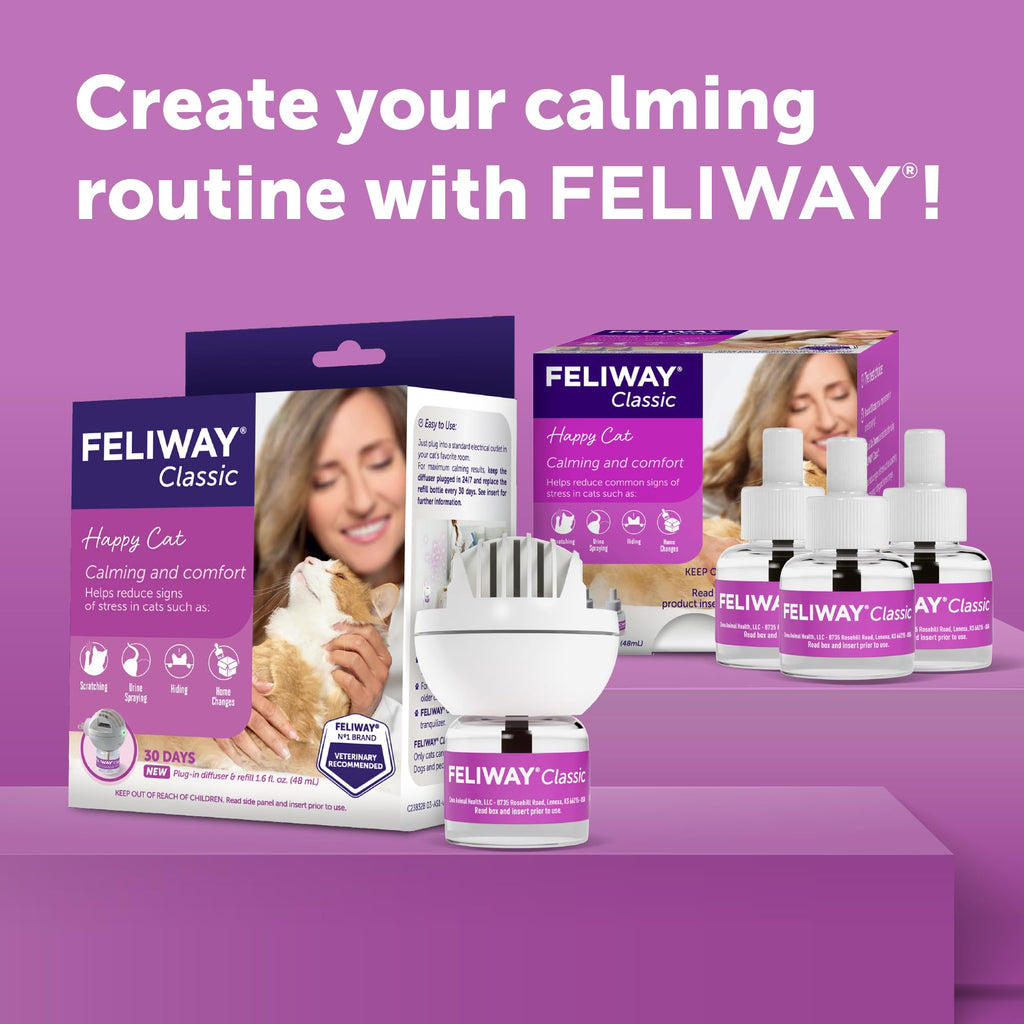 FELIWAY Classic Cat Pheromone Calming Diffuser Kit