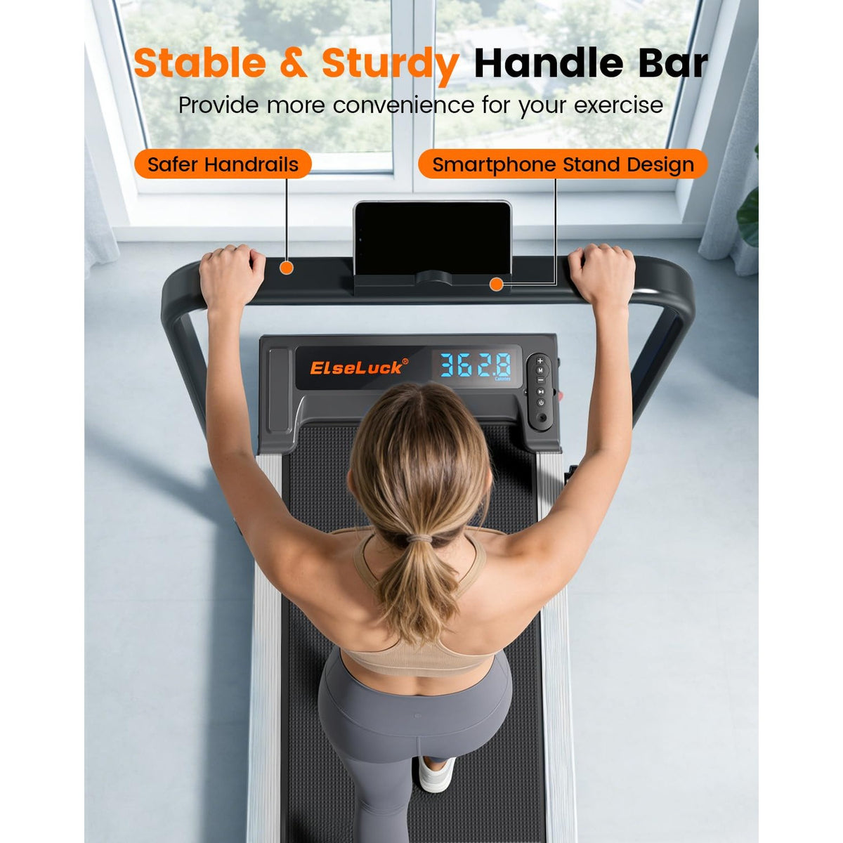 Walking Pad Treadmill for Home, Walking Pad with Incline and Handle Bar