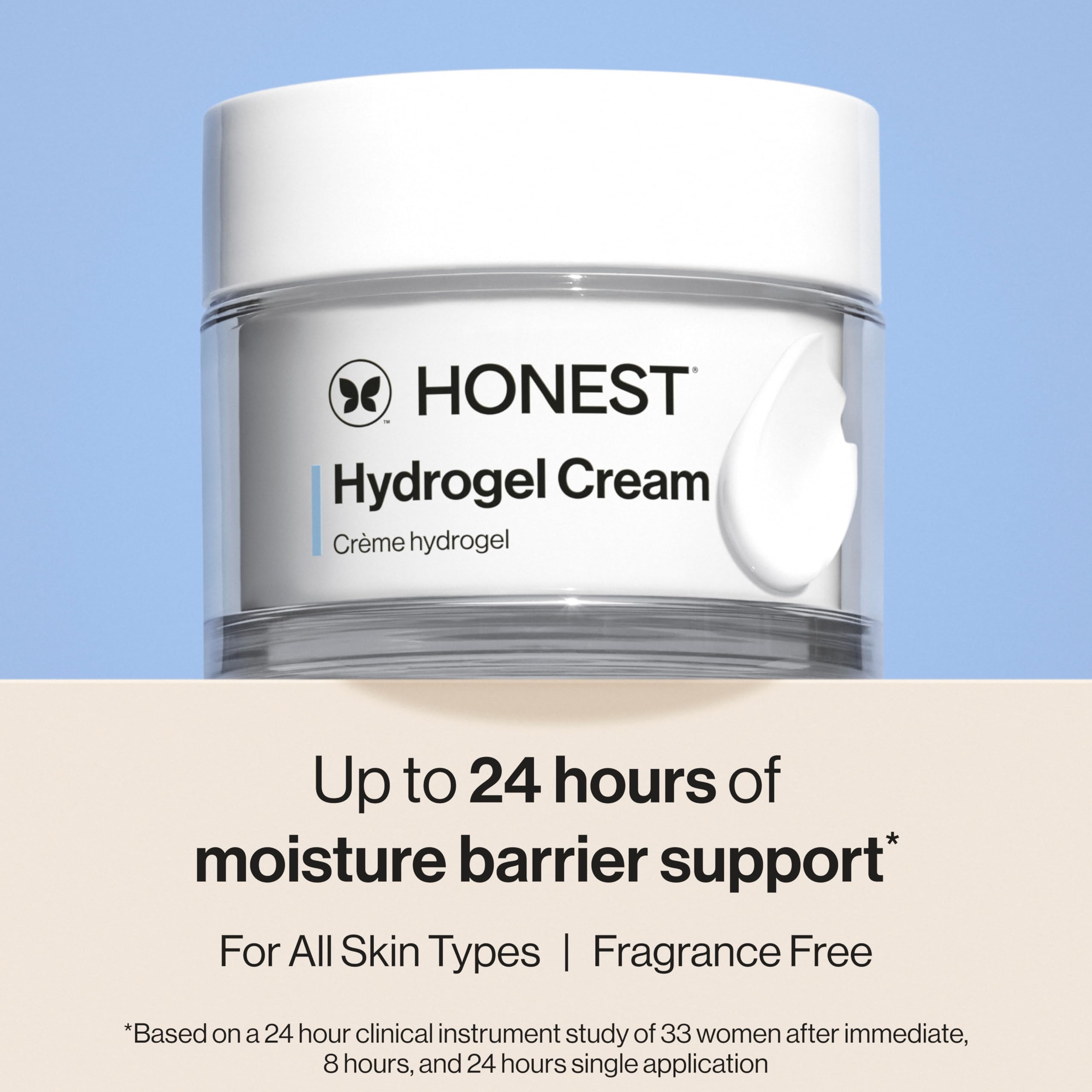 Honest Beauty Hydrogel Cream, Sensitive Skin, Fragrance-Free, 1.7 fl oz