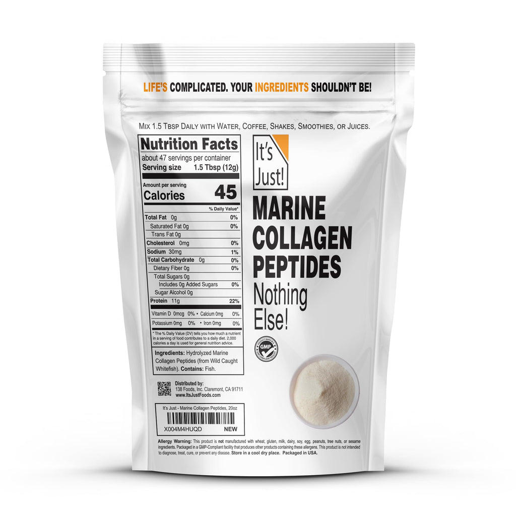 It's Just! - Marine Collagen Peptide Protein Powder, 20oz