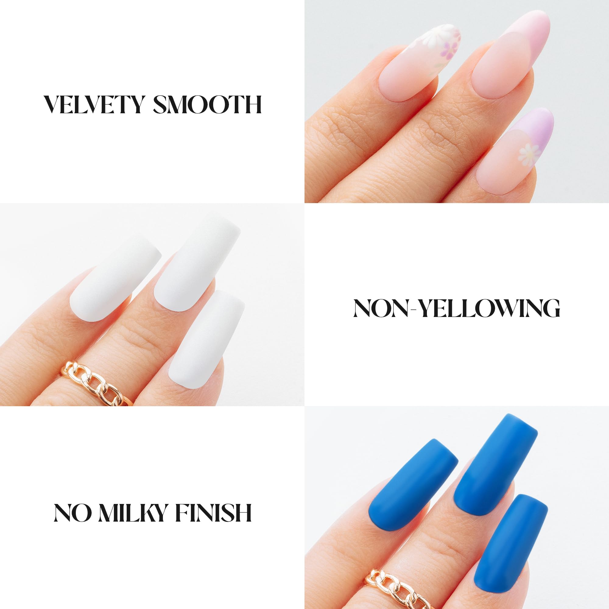 APRÉS Non-Wipe Matte Top Gel Coat - 15ml - Gel Nail Polish Soak Off Top Coat Matte Finish