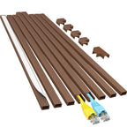 Buy now Yecaye Cord Hider, 113in One-Cord Cable Concealer, Cord Covers for Wires on Wall, Easy Install Cable Management Kit for 2 Small Wires, Cables Raceway Home Office, W0.59in H0.4in, White at indiglob india