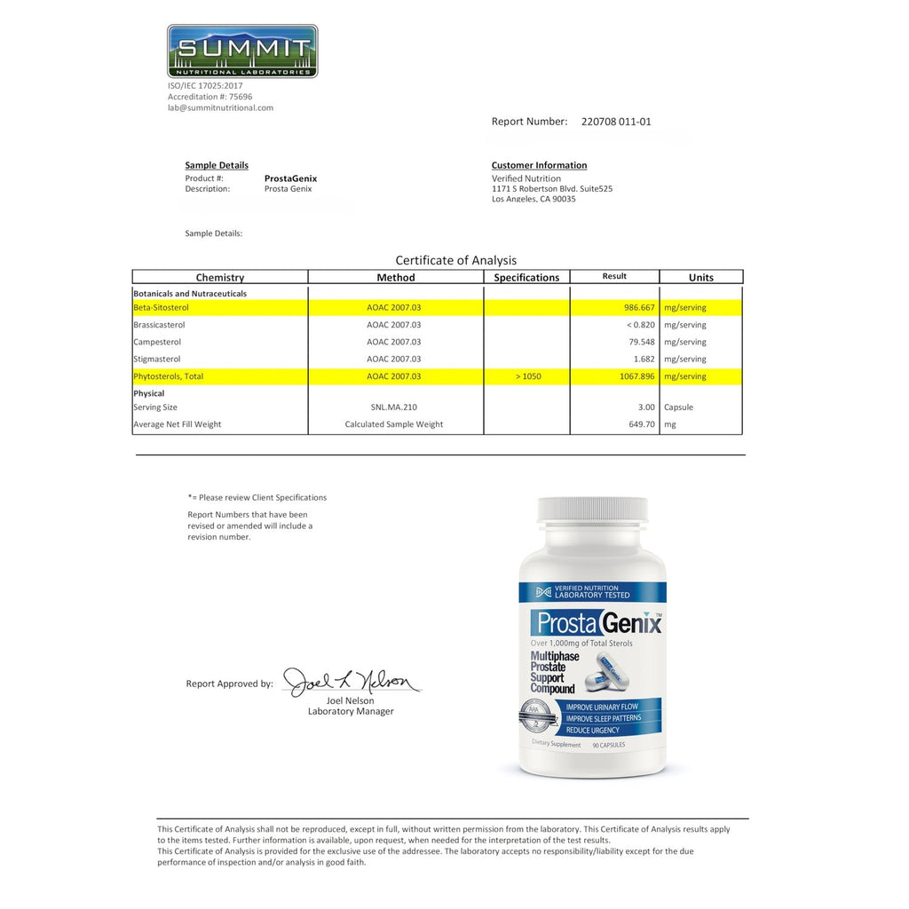 ProstaGenix Multiphase Prostate Supplement Capsule - 3 Bottles - Over 1 Million Sold - End Nighttime Bathroom Trips, Urgency, Frequent Urination.