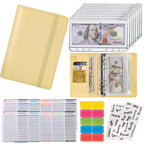 Buy now NICOOTHBudget Binder Cash Envelopes A6 Money Saving Binder with Zipper envelopes (Purple) at indiglob india