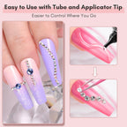 Buy now Makartt Nail Rhinestone Glue: Super Strong Gel Glue for Nail Art Decorations, Charms, 3D Bling, Gems, Jewel Diamonds 30ML Cured Need Beauty at indiglob india