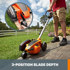 WORX Electric Lawn Edger, 12 Amp 7.5" Trencher for Lawn Landscaping, WG896