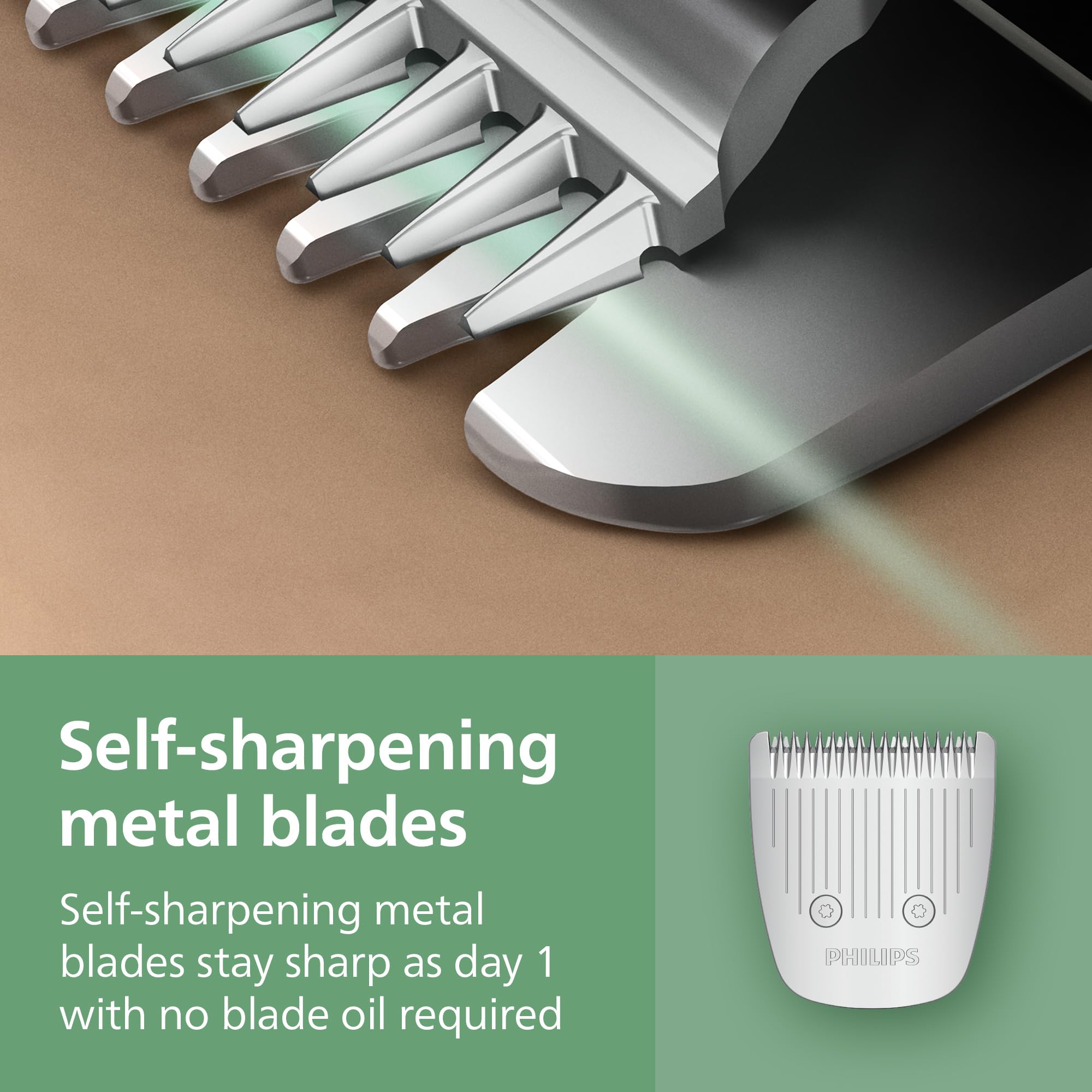 Norelco Philips All-in-One 3000 13-in-1 Trimmer, Face & Hair, Steel Blades | Beard Styler, Nose & Detail Trimmer, Hair Clipper, Self-Sharpening Blades, 8 lengths, 60-Min Runtime, Rinseable, MG3939/50