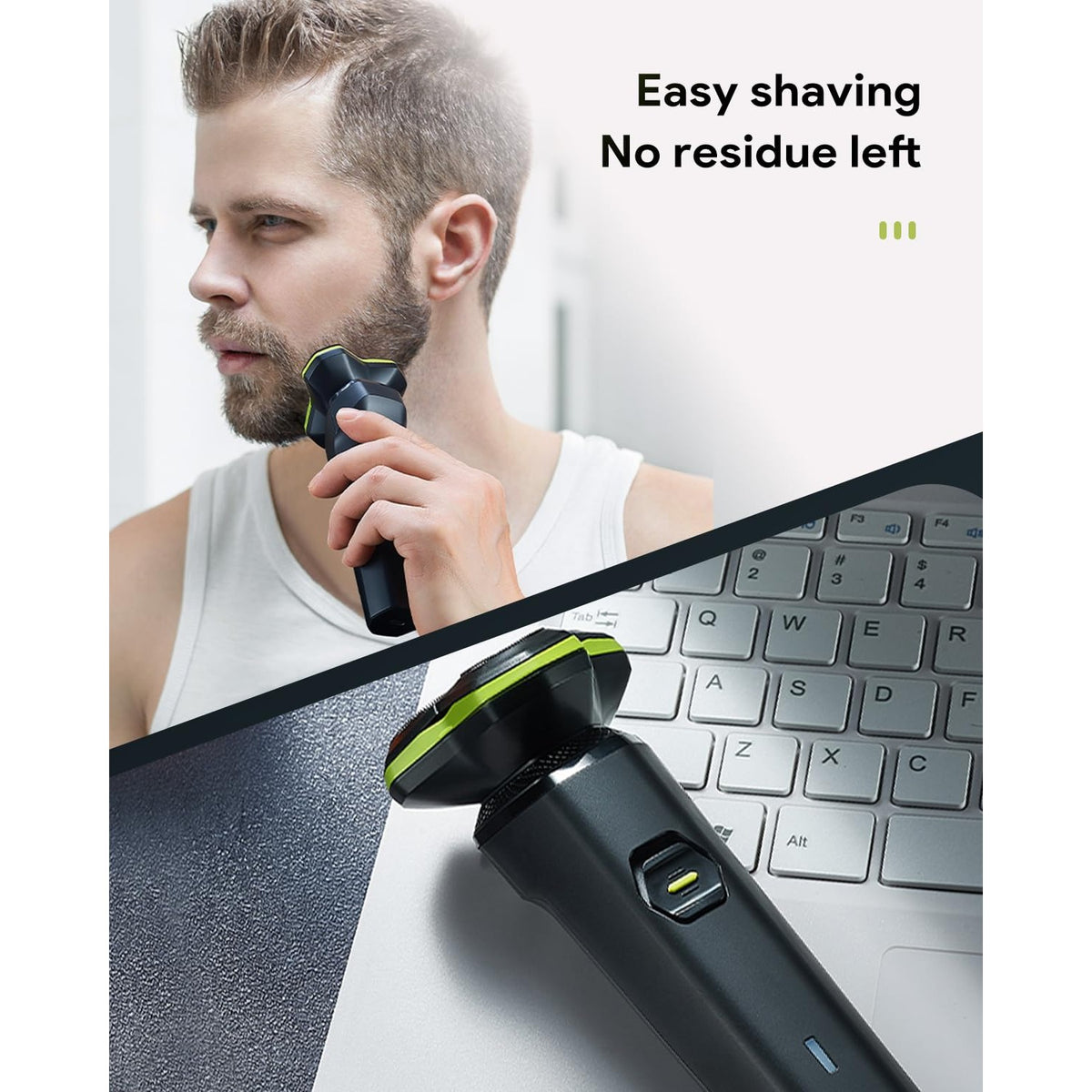 Electric Razor for Men with Magnetic Detachable Head
