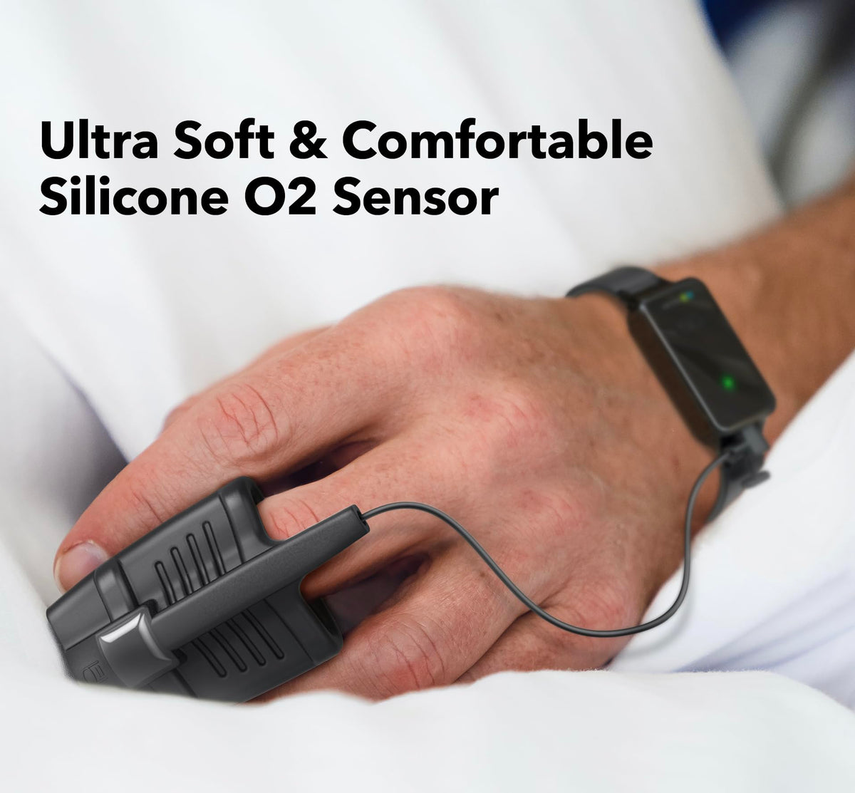 EMAY SleepO2 Wrist Pulse Oximeter with Recording Capability | Sleep Pulse Oximeter for Continuous O2 Recording | Not for Medical Use