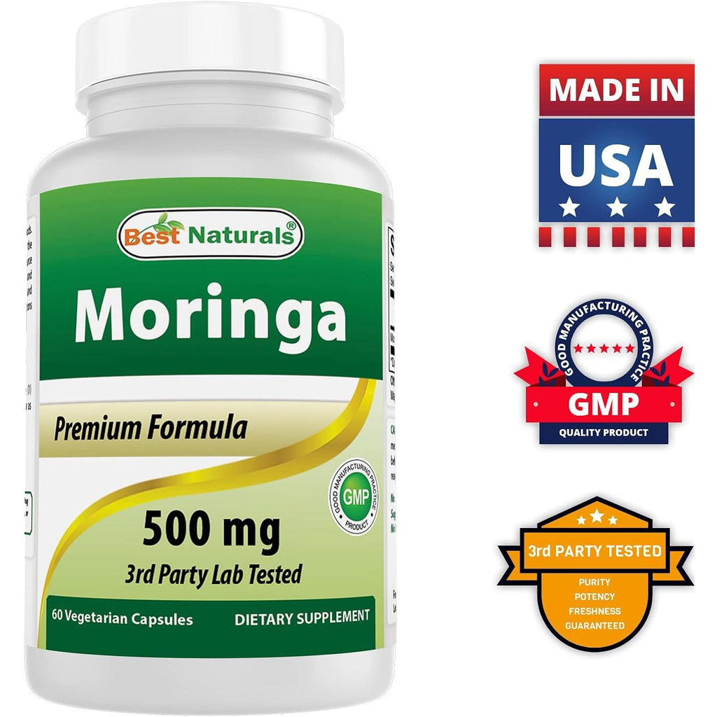 Buy now Best Naturals Moringa Superfood 500 mg 60 Veggie Capsules at indiglob india