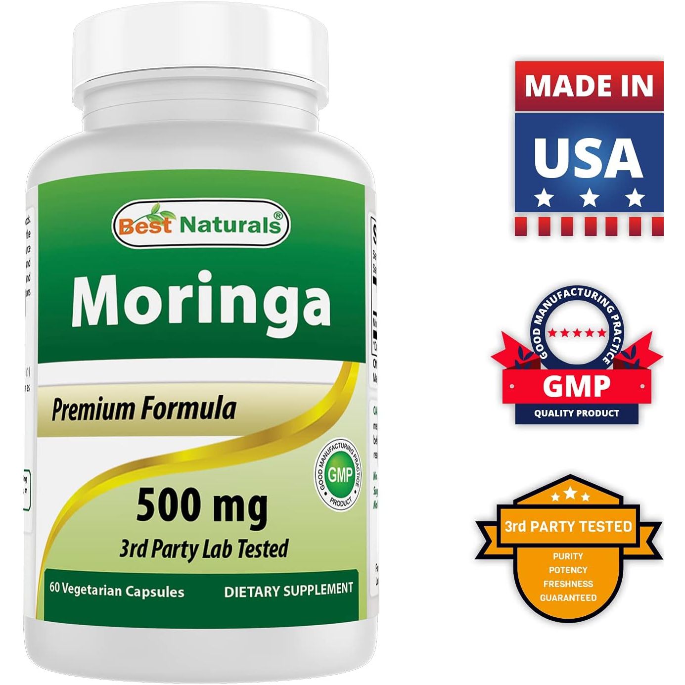 Buy now Best Naturals Moringa Superfood 500 mg 60 Veggie Capsules at indiglob india