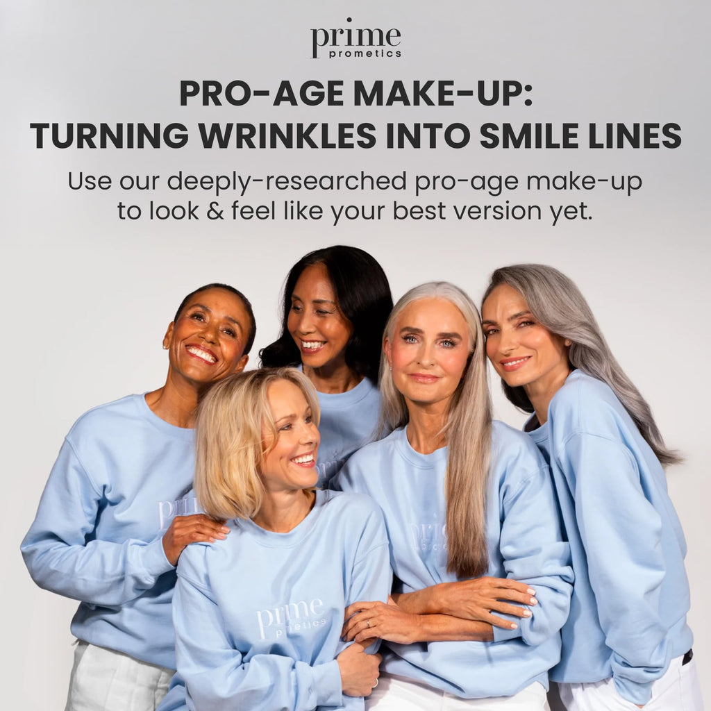 Prime Prometics Color Changing Foundation for Mature Women | Instantly Adapts to Your Skin Tone, Buildable Light-to-Medium Coverage, 12-Hour Wear, Natural Dewy Finish, Hypoallergenic