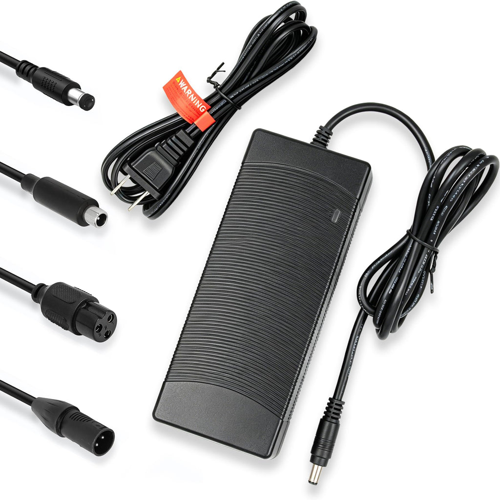 42V 2A Fast Charger for 36V Lithium Battery, 3 Connectors Universal Power Adapter, Compatible with Pocket Mod, Sports Mod & Electric Scooters