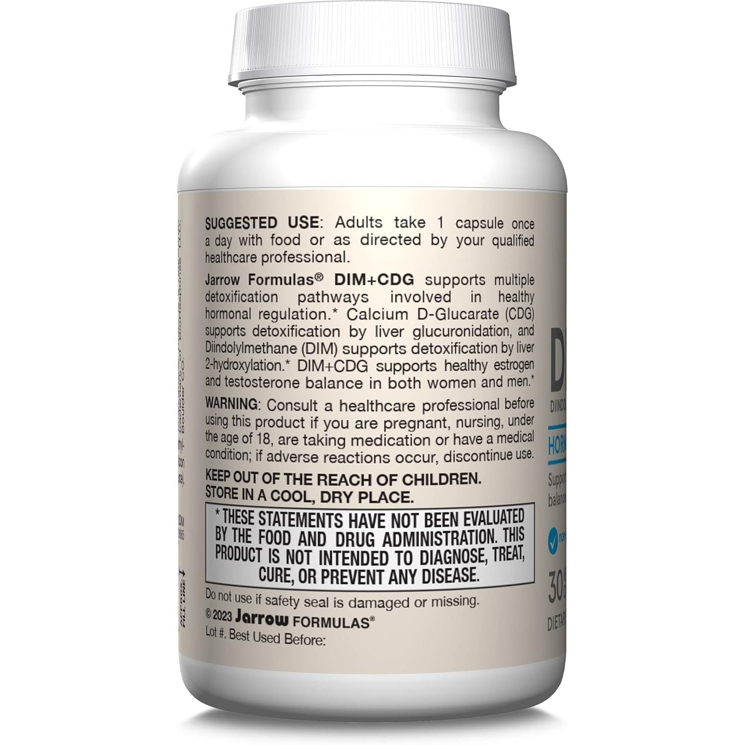 Buy now Jarrow Formulas - DIM + CDG Veggie Capsules - 30 Count - DIM & CDG Supplement - For Hormone Balance - Non-GMO - Gluten Free at indiglob india