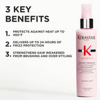 Kerastase Genesis Thermique Blow Dry Primer, Heat Protectant for Weak or Damaged Hair, Anti-Breakage, Detangles and Hydrates, Strengthens & Reduces Frizz, Sulfate Free, 5.1 Fl Oz